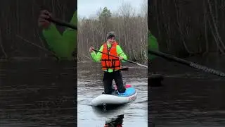 На сапборде по весенней реке #sup #сап #сапборд