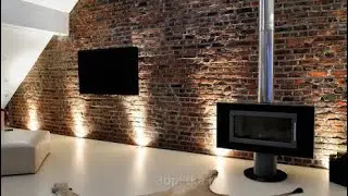 LOFT СТЕНА (СТЕНА ПОД СТАРИНУ С ПОКРАСКОЙ ВОДОИМУЛЬСИОНКИ И НАНЕСЕНИЯ ДЕКОРАТИВНОГО КИРПИЧА)