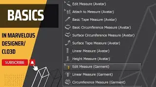 Measuring tools: Marvelous Designer Beginner Tutorial Tool-by-Tool