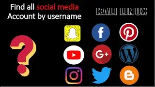 How to find all social media account by username using Kali Linux |nullhackers|