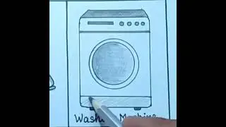 Easy washing machine drawing