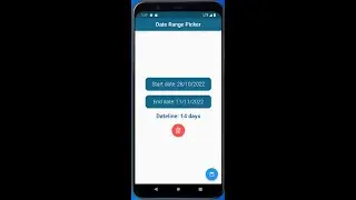 Demo Date Range Picker 2022 |  flutter  tutorials