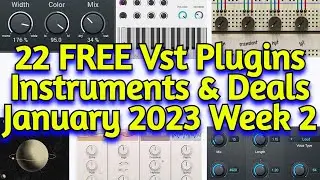 22 Best New FREE VST Plugins, Vst Instruments, Sample Packs & Plugin Deals - JANUARY 2023 Week 2