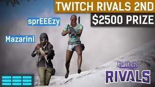 Twitch Rivals 2nd Place | $2500 For sprEEEzy and Mazarini | PUBG Highlights