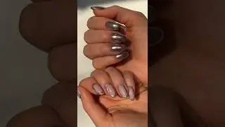 nails that look like jewelry 💍 #nails #nailart #nailinspo #chromenails