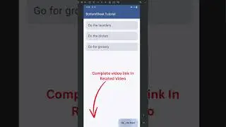 Create Bottom Sheet with Lazy Column 