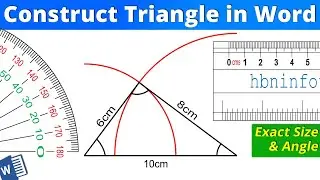 Constructing Triangle in Word with Exact Size and Angles - Microsoft Word
