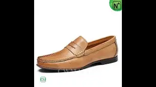 CWMALLS® Men's Leather Penny Driving Loafers CW731333