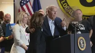 Biden joins Kamala Harris on the campaign trail on Labor Day