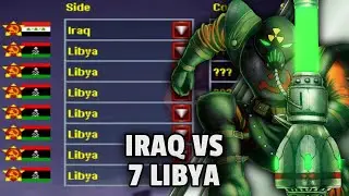 Red Alert 2 | IRAQ vs 7 BRUTALS LIBYA | (7 vs 1 + Superweapons)