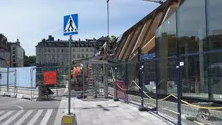 Stockholm Projekt Slussen Juli 2024. Del 49. UHD 4K