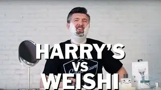 Wet Shaving Showdown Harry's Cartridge Razor vs Weishi Micro Touch One Double Edge Safety Razor