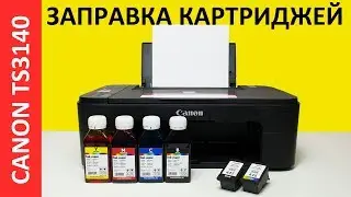 CANON TS3140 ЗАПРАВКА КАРТРИДЖЕЙ PG-445 CL-446