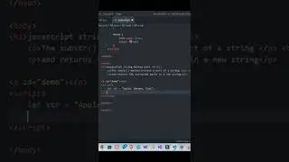 JavaScript string methods(substr) 