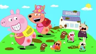 George and Peppa are playing the 