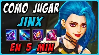 💥 ¡GUÍA de JINX! (s14) ► Cómo Jugar JINX ADC en 5 MINUTOS [Combos, Runas, Habilidades, Objetos]