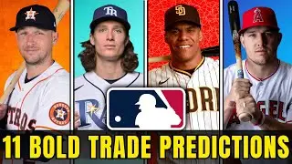 MLB Bold Trade Predictions for 2024 - Juan Soto, Mike Trout, Tyler Glasnow, Dylan Cease & MORE!