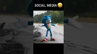 Movie Sonic, Social Media vs. Reality #shorts