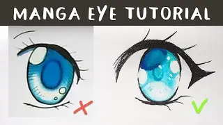 TUTORIAL: How to draw Manga eyes - Step by Step