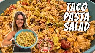 Taco Pasta Salad - Your GO TO Cookout Side Dish! | Tara the Foodie