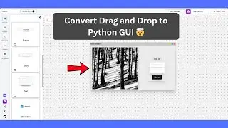 Making Python GUI using Drag and drop builder - create signup form