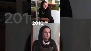Напишу портрет моей дочери Дарьи в алла прима.