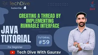 Creating a Thread By Implementing Runnable Interface | Miltithreading in java | Tutorial #59