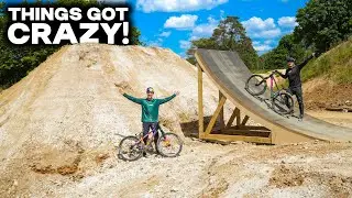 ABSOLUTELY SENDING IT ON THIS NEW MTB BOOTER!!