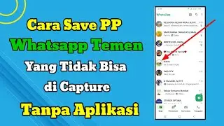 Cara Download Foto Profile WhatsApp | Tidak Bisa di Capture