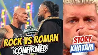 Roman Reigns vs Rock Confirm At WrestleMania 40 | Rock Return Challenge Roman Reigns🩸| Cody Out 🥺