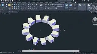 CH 2 5 3d array, 3d mirror, 3d rotate, AutoCAD 2021