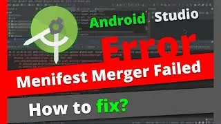 Migrate to AndroidX | Manifest merger failed Attribute application@ppComponent | Android Studio