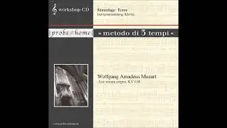 Ave verum corpus KV 618 - Mozart, W.A. - minus Tenore - ohne Tenor - Karaoke professional - T3