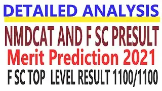 F SC RESURT ANALYSIS NMDCAT RESULT ANALYSIS 2021