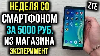 Неделя со смартфоном за 5000 рублей из магазина - Эксперимент! [ZTE Blade L210]