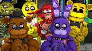 Animatronics Reaction to FNAF WORLD Teaser Trailer | FNAF SFM