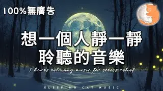 【100%無廣告音樂】想一個人靜一靜 聆聽的音樂丨獨自治療心靈 自我調節情緒、放鬆心情、睡眠音樂