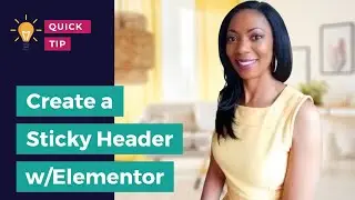 Creating a Sticky Header with Elementor