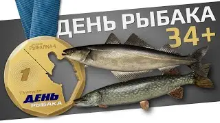 РУССКАЯ РЫБАЛКА 4 - День Рыбака 2024 / Квесты 34+ уровни, №14, 15 / Сайда на Море и Щука / Стрим 7