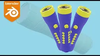 3D Flash Light model in blender | Flash torch light product | Blender Product Modeling.