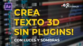 Texto 3D en After Effects sin plugins - Tutoriales de After Effects en español