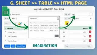 How to Display Google Sheets Data in a Table and Show Details on an HTML Page