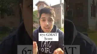 GMAT SCORE. 