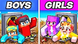 BOYS vs GIRLS DOOMSDAY BUNKER In Minecraft!