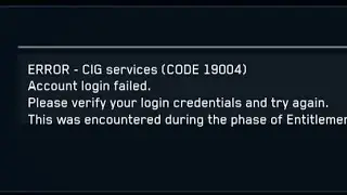 Fix Star Citizen Error Code 19004 Problem Solve | Star Citizen Error Code 19004 | Star citizen error