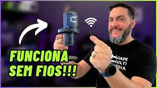 MICROFONE DE MESA SEM FIOS!!! Com Filtro de Ruídos Ativo - Comica EJoy Uni Pro