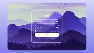 Login Form Using HTML & CSS