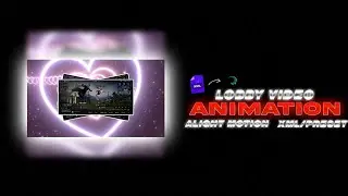 3d lobby video animation in alight motion xml/preset || lobby video xml/preset || arslanop7 