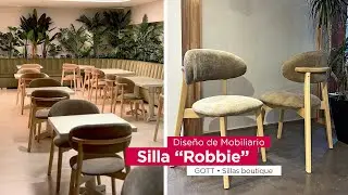 Diseño y producción de mobiliario. Silla ROBBIE para uso comercial y residencial. GOTT sillas.