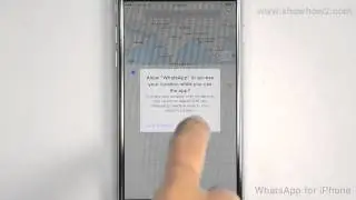 WhatsApp For iPhone - How To Send Your Current Location